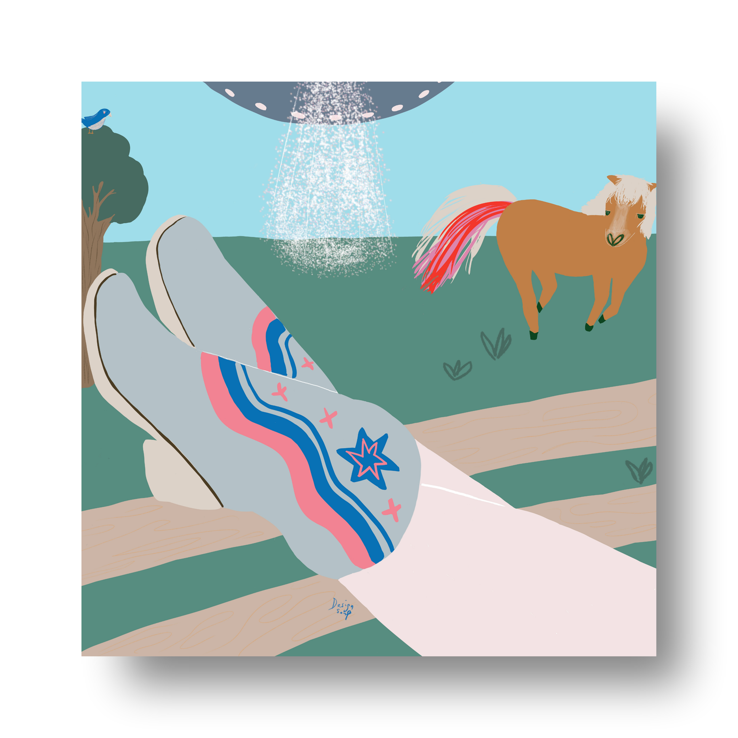 Space Cowgirl by Alix Campbell Art