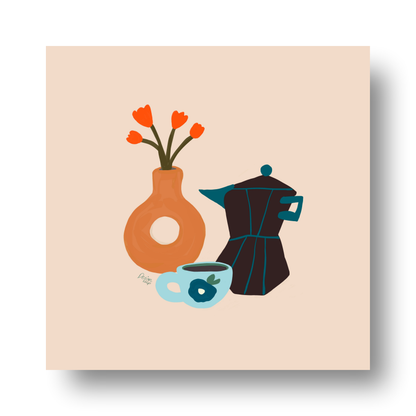 Coffee Date With Myself by Alix Campbell Art