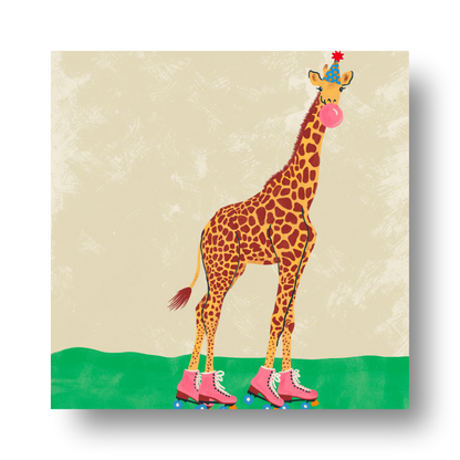 Party Animal Giraffe by Carrie Cantwell