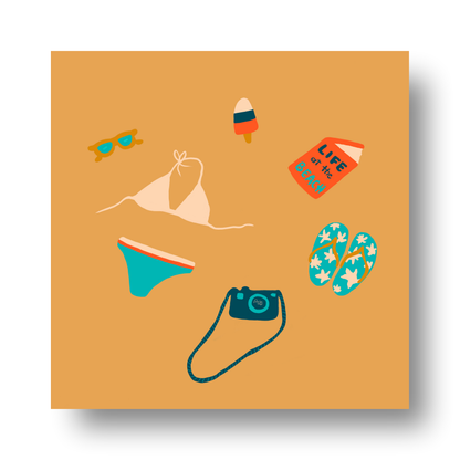 Beach Essentials by Alix Campbell Art