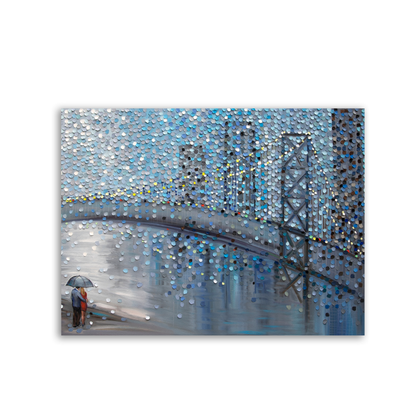 Rainy Date With The Bridge View by Ekaterina Ermilkina