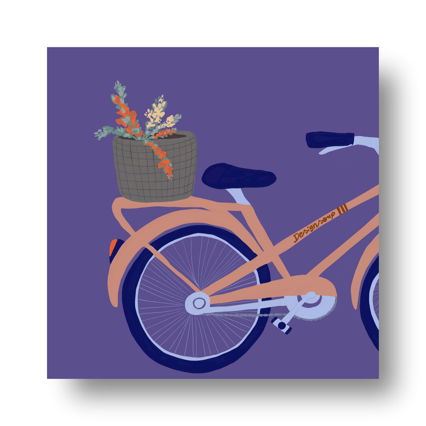 Flower Bike by Alix Campbell Art