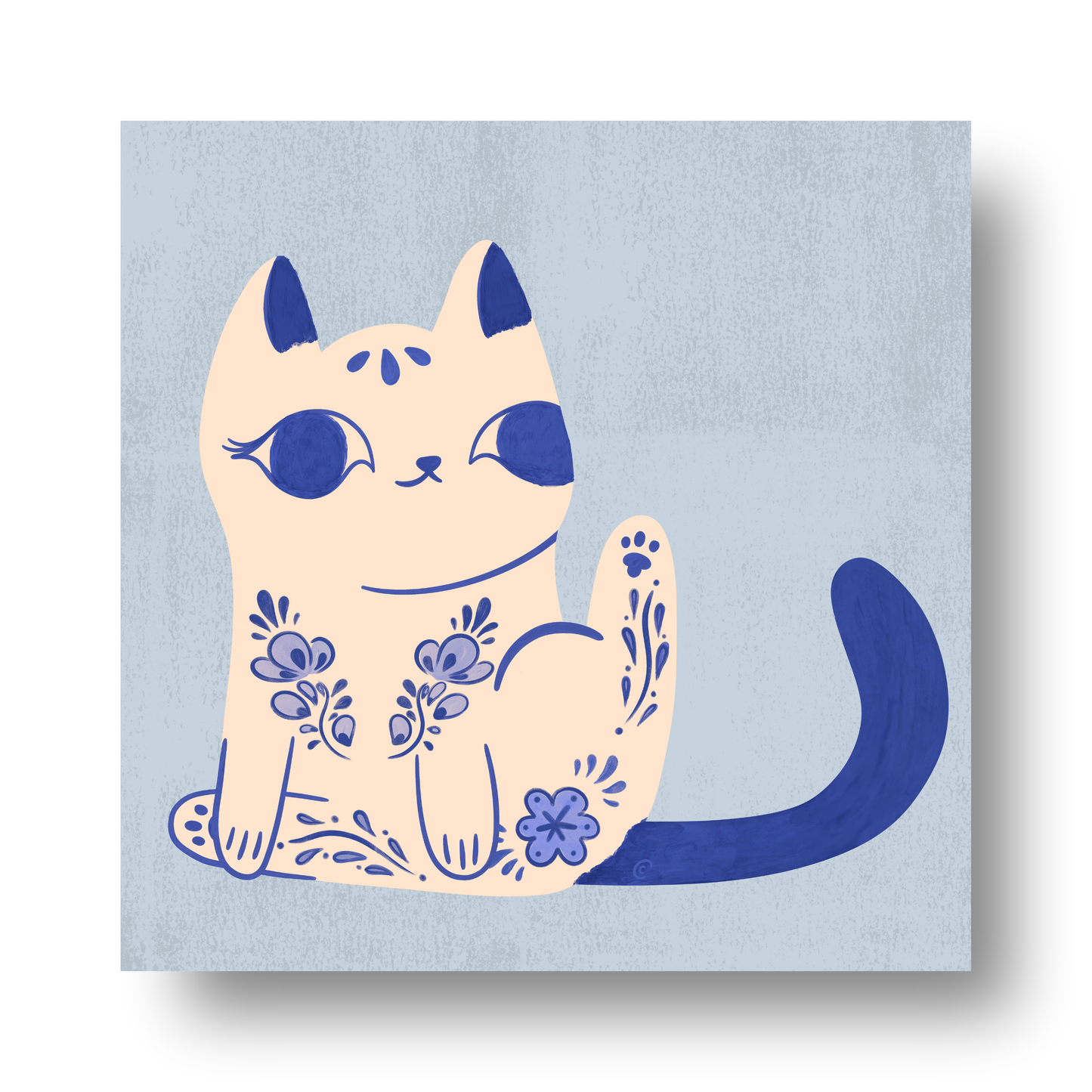 Purrcelin Cat 2 by Carrie Cantwell