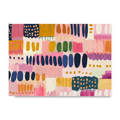 Colourful Abstract Painting Daubs by Print Punk Studio