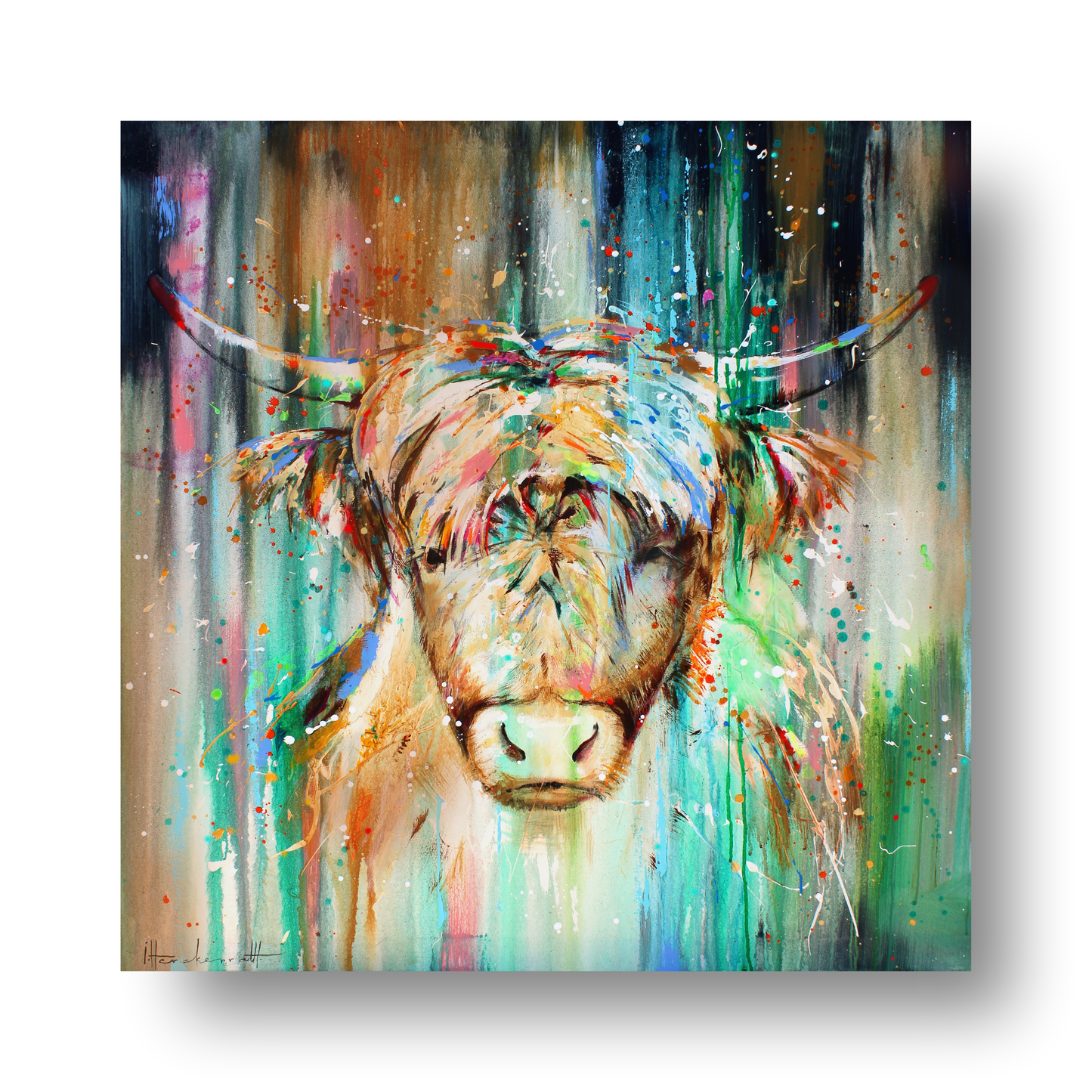 Highland Cow 111 by STUDIO PAINT-ING