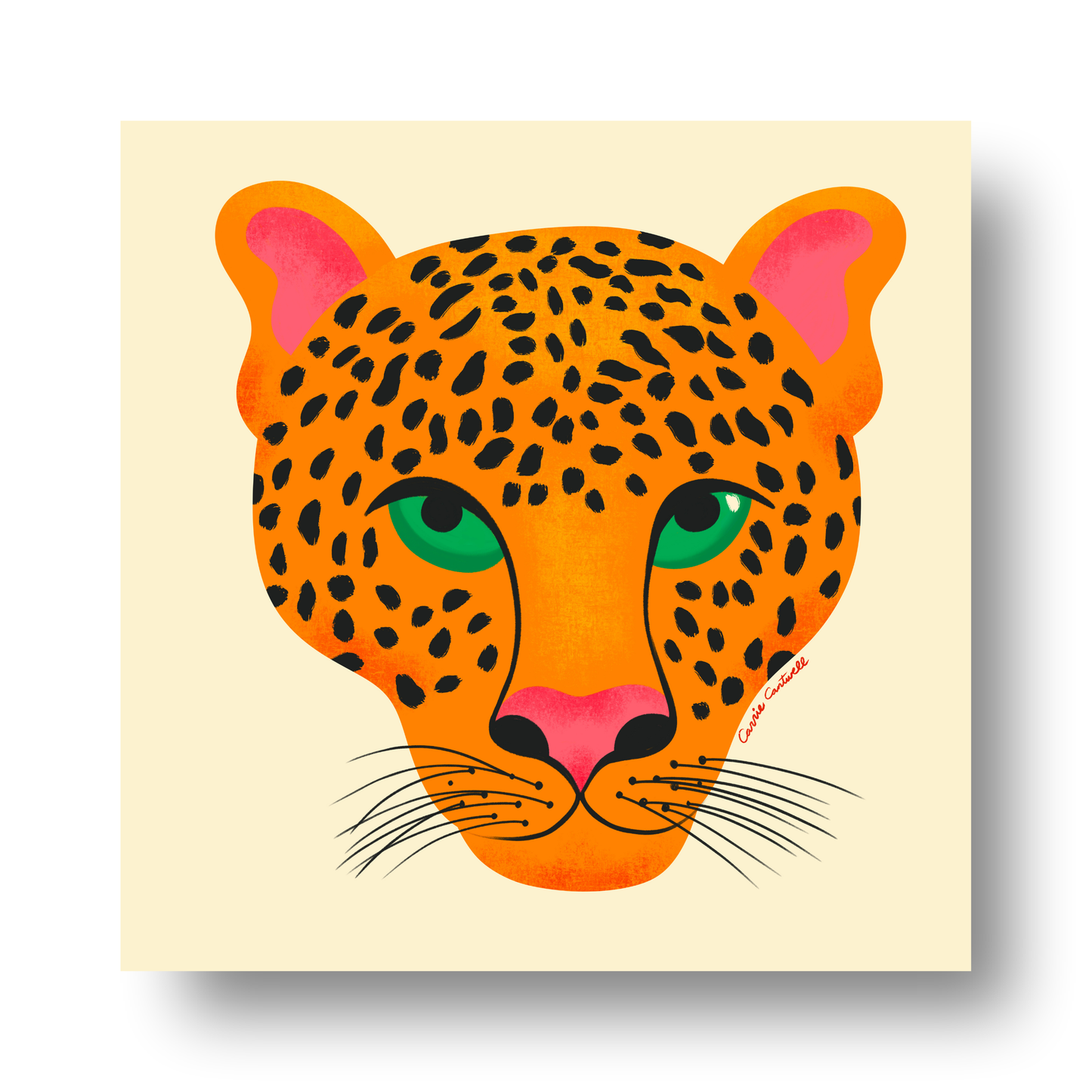 Jungle Cats Leopard by Carrie Cantwell