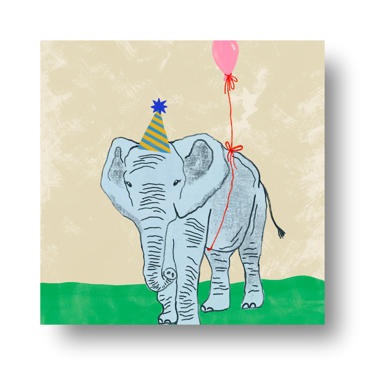Party Animal Elephant by Carrie Cantwell