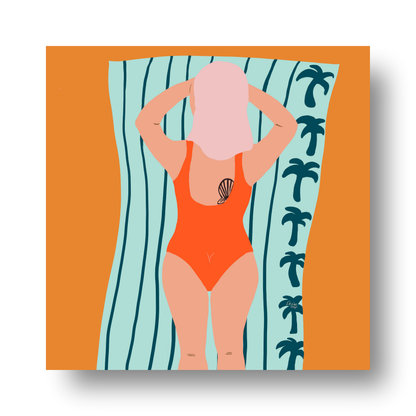 The Red Swimsuit by Alix Campbell Art