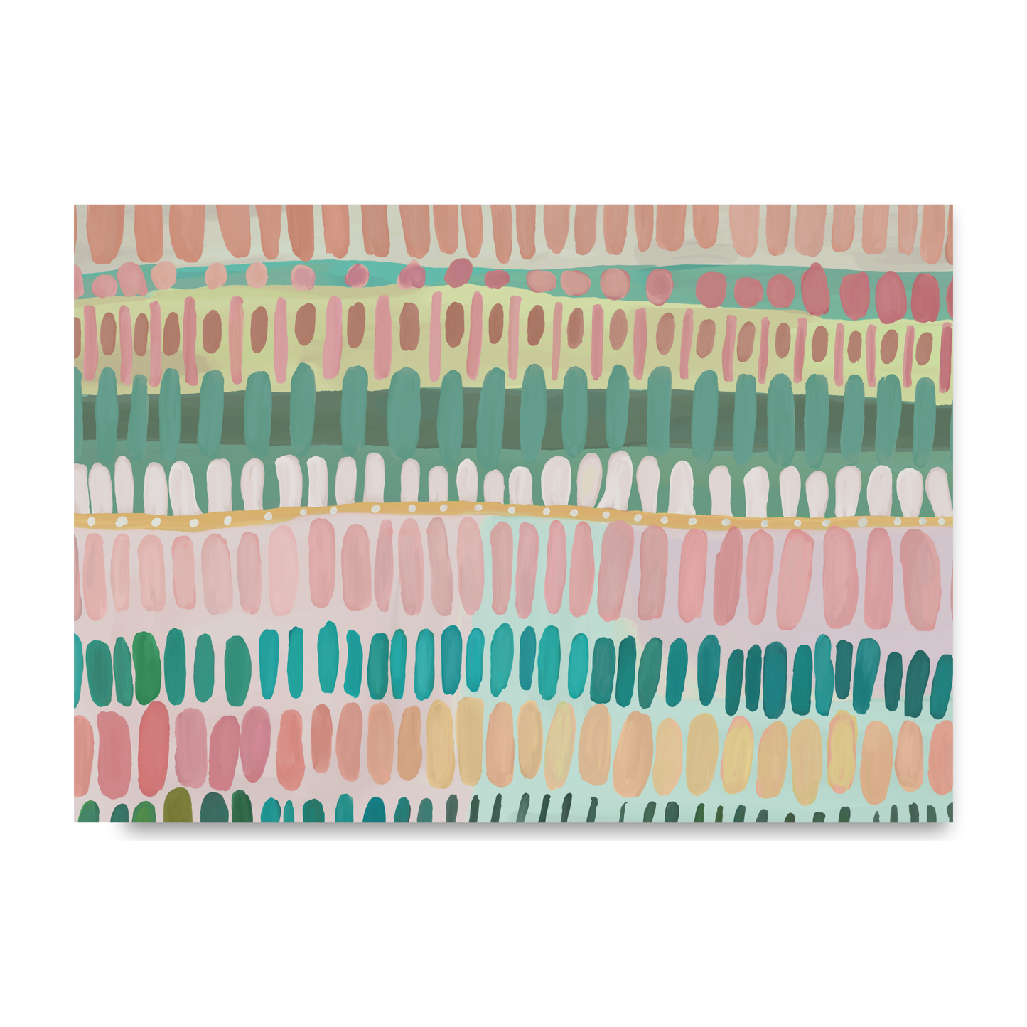 Boho Abstract Painting Daubs by Print Punk Studio
