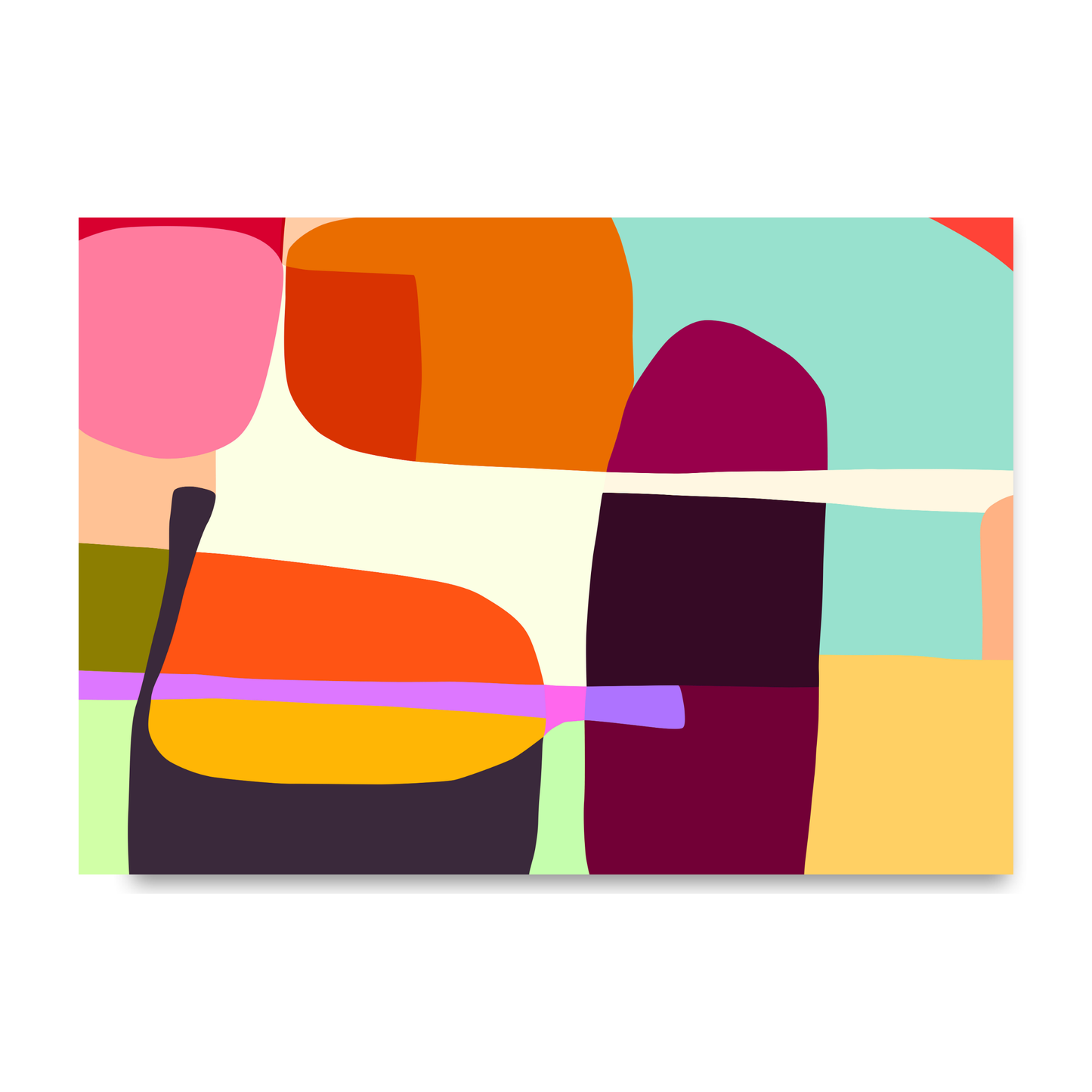 Bold Modern Shapes Print by Print Punk Studio