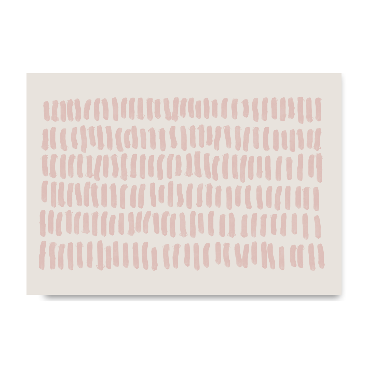 Blush Pink Abstract Lines by Print Punk Studio