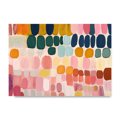 Colourful Abstract Painting Daubs 2 by Print Punk Studio