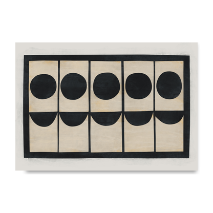 Cool Black Abstract Painting Print by Print Punk Studio