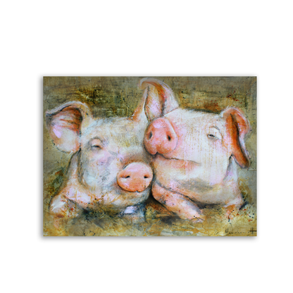 Pig Friends by STUDIO PAINT-ING
