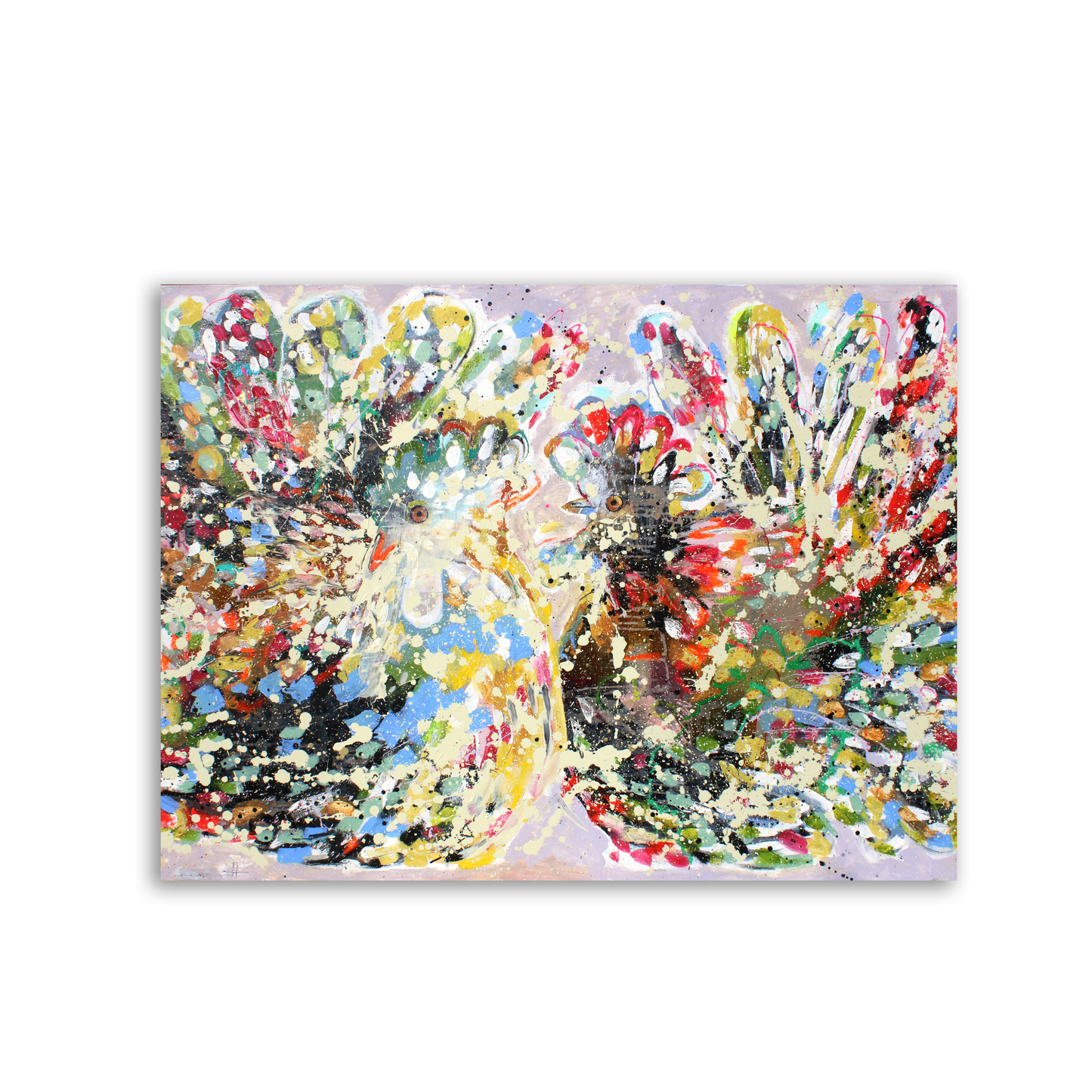 Two Chickens by STUDIO PAINT-ING