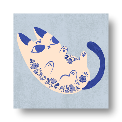 Purrcelin Cat 3 by Carrie Cantwell