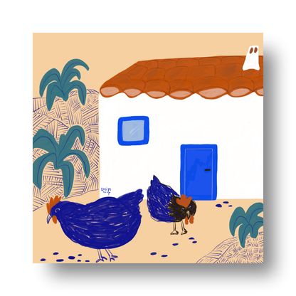 Chickens by Alix Campbell Art