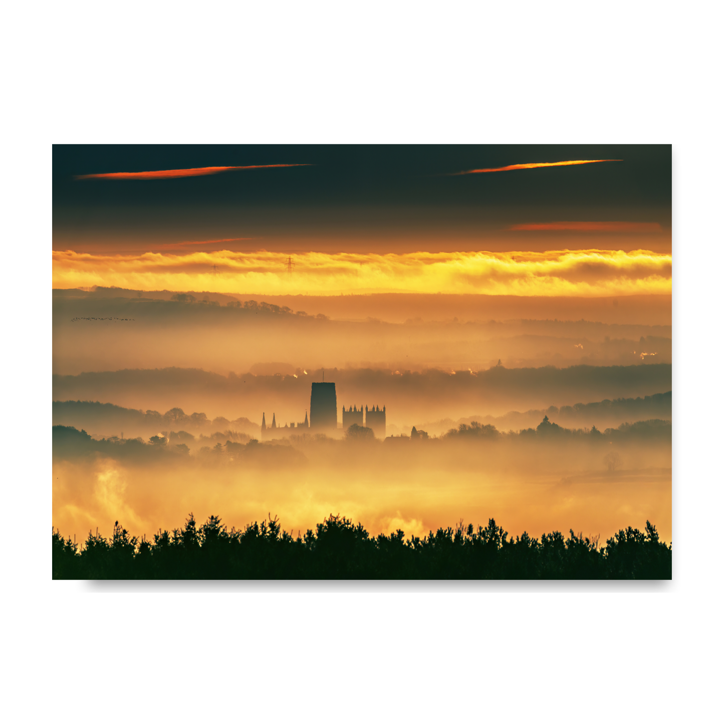 Durham Catherdral In The Mist by Steven Robinson