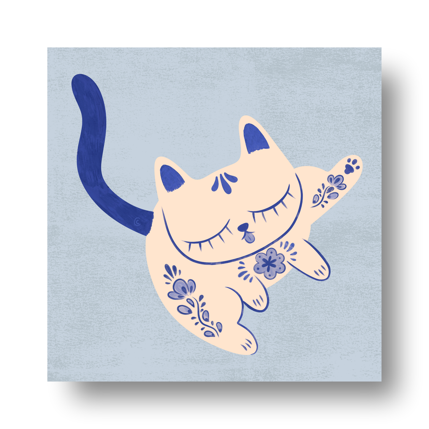 Purrcelin Cat 4 by Carrie Cantwell