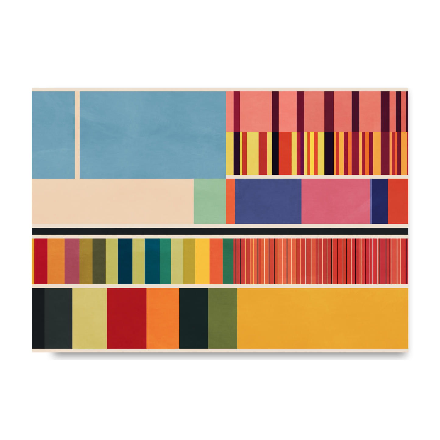 Modern Colour Block Seperation Print by Print Punk Studio
