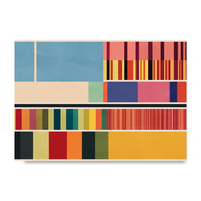 Modern Colour Block Seperation Print by Print Punk Studio