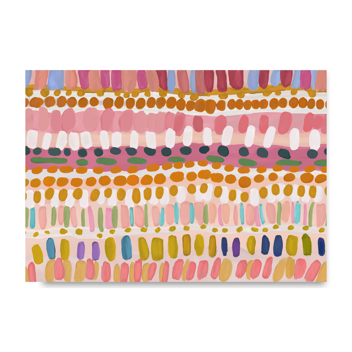 Colurful Painting Brush Dabs by Print Punk Studio