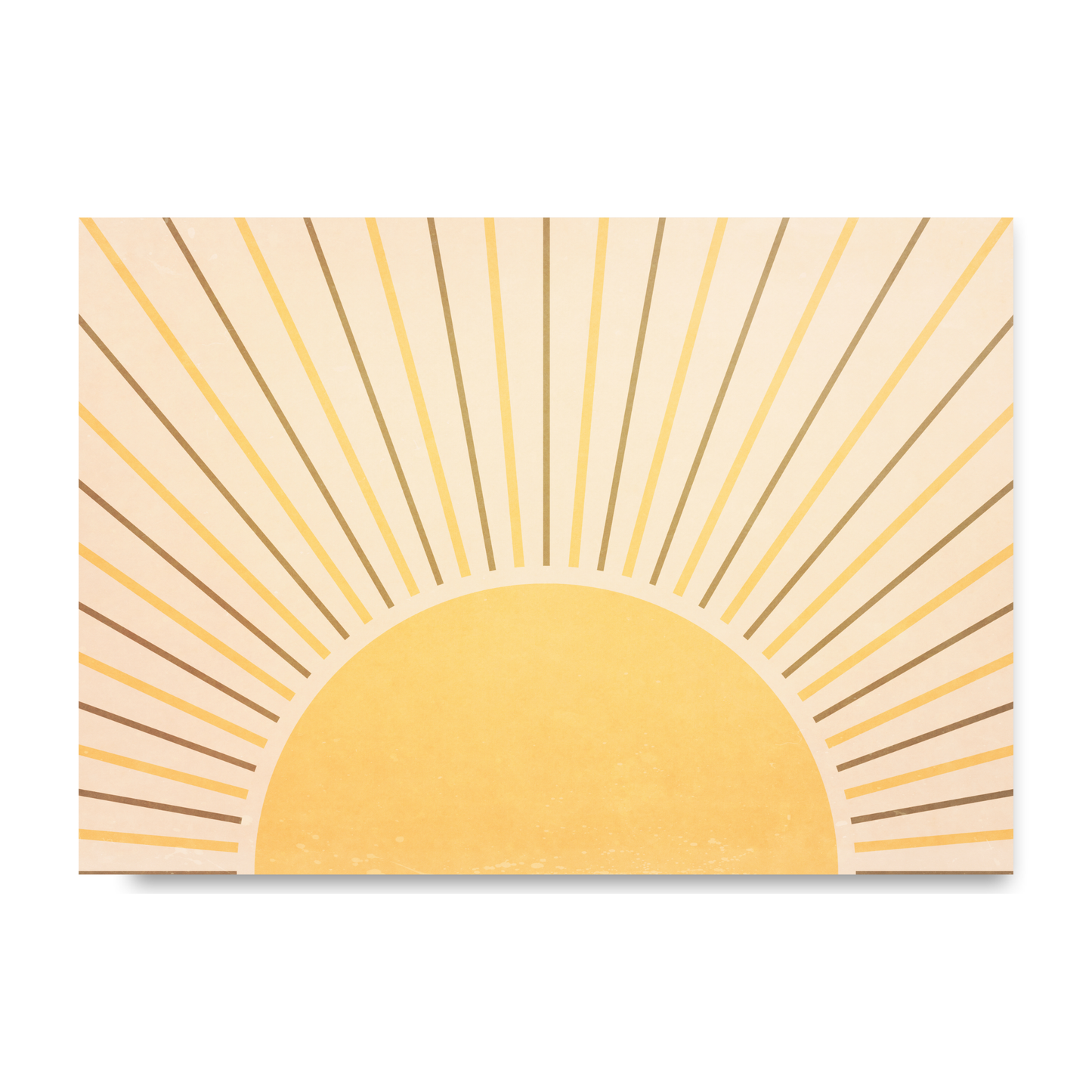 Boho Full Shining Sun and Rays by Print Punk Studio