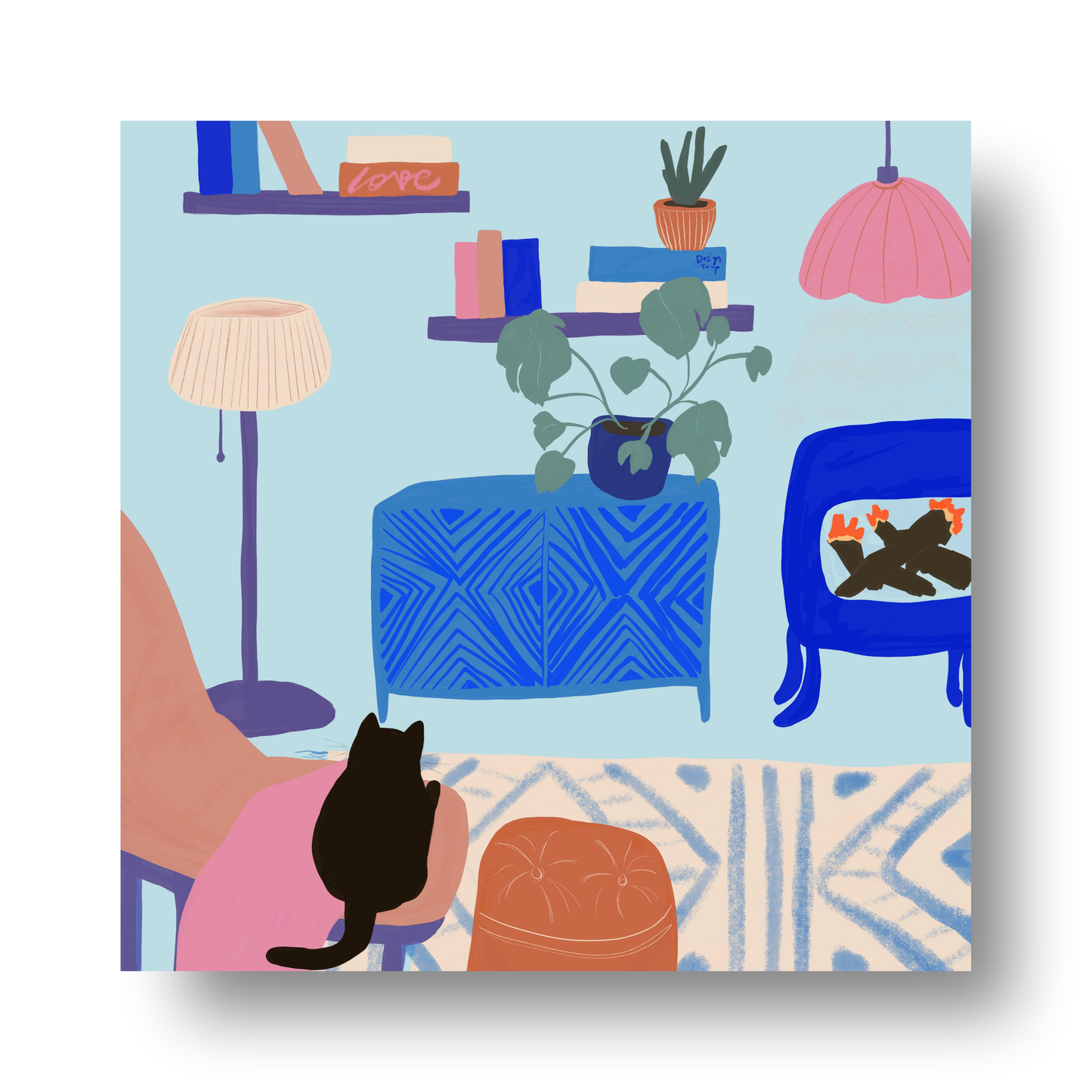 Chill O Clock by Alix Campbell Art
