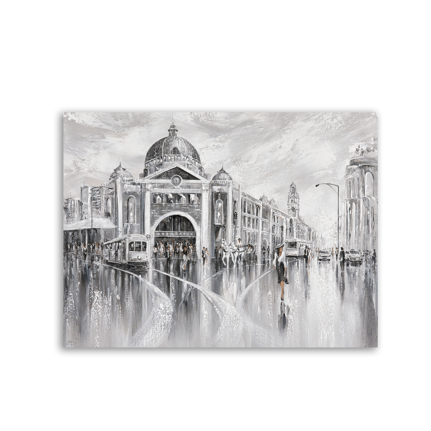 City Vibes Flinders In Monochrome by Isabella Karolewicz
