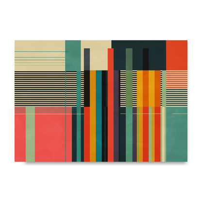 Colourful Stripes and Lines Print by Print Punk Studio