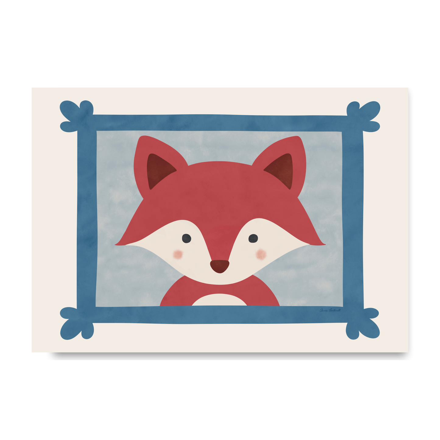Animal Portraits Fox by Carrie Cantwell