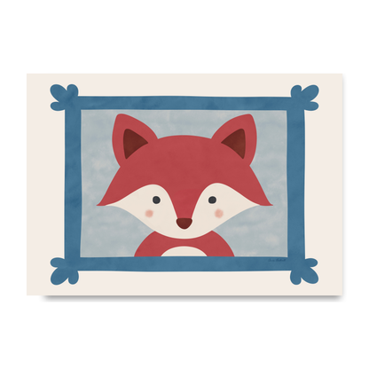 Animal Portraits Fox by Carrie Cantwell