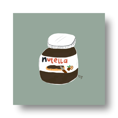 Nutella Jar by Alix Campbell Art