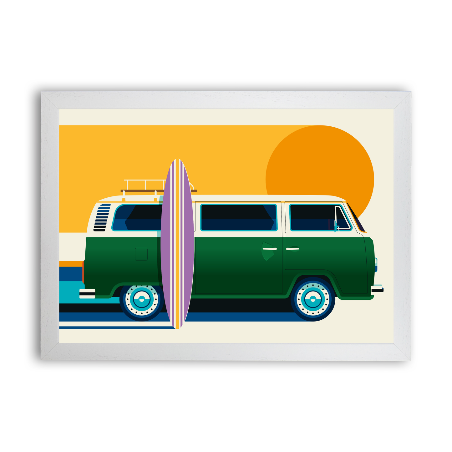 Vintage Camping Bus by Bo Lundberg