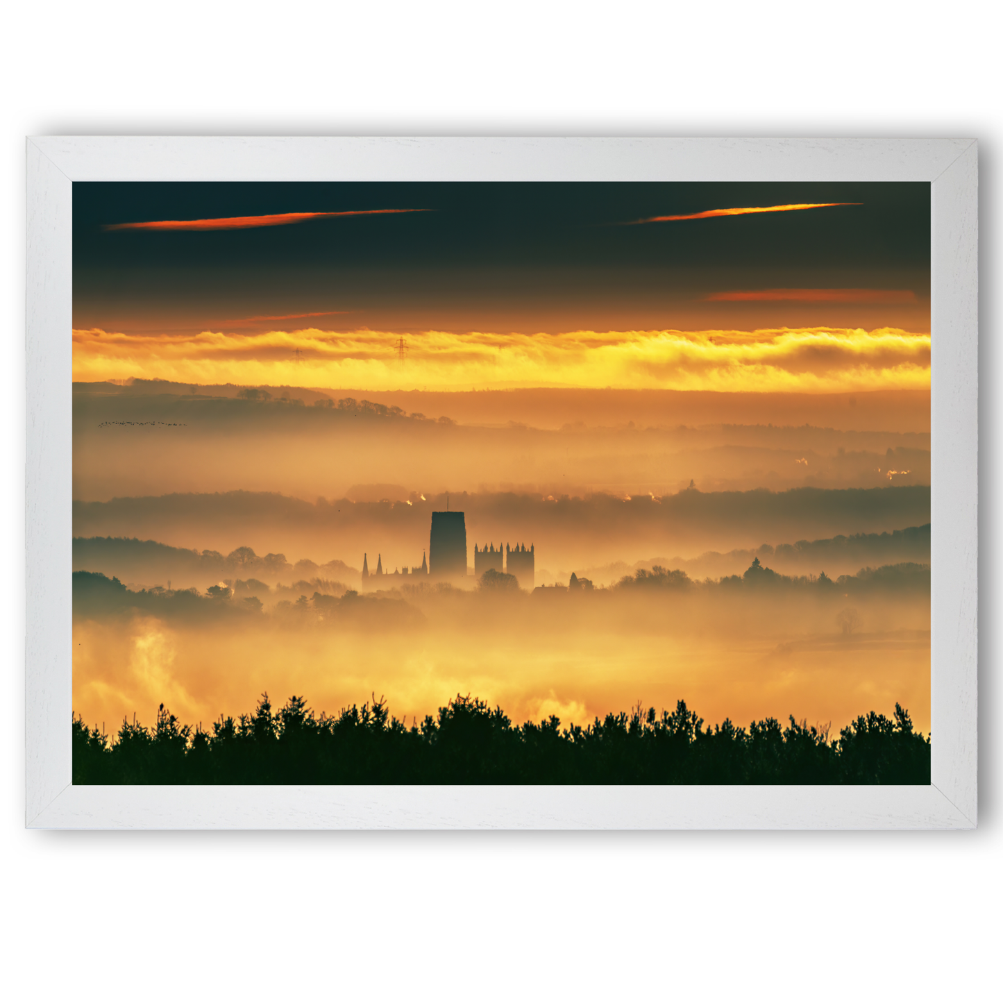 Durham Catherdral In The Mist by Steven Robinson