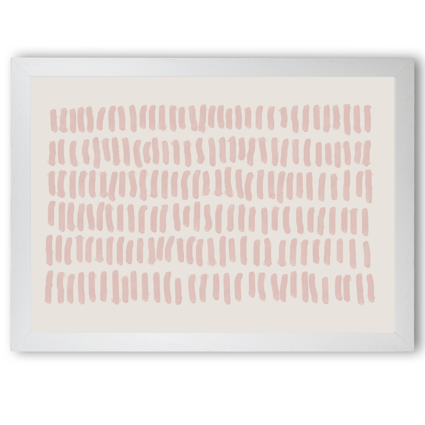 Blush Pink Abstract Lines by Print Punk Studio