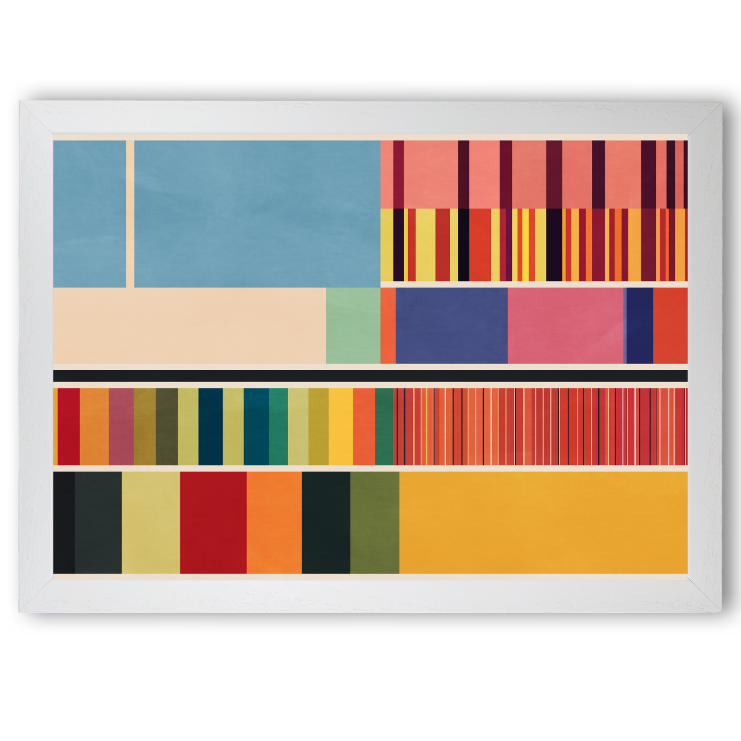 Modern Colour Block Seperation Print by Print Punk Studio