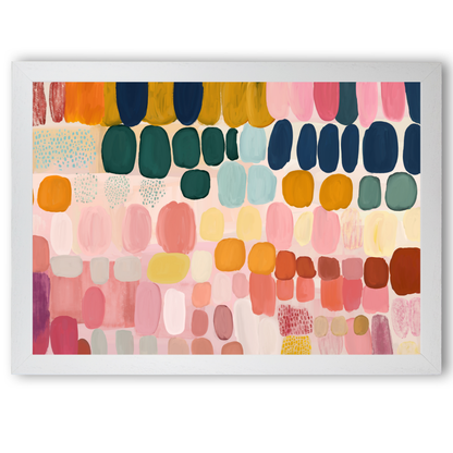 Colourful Abstract Painting Daubs 2 by Print Punk Studio