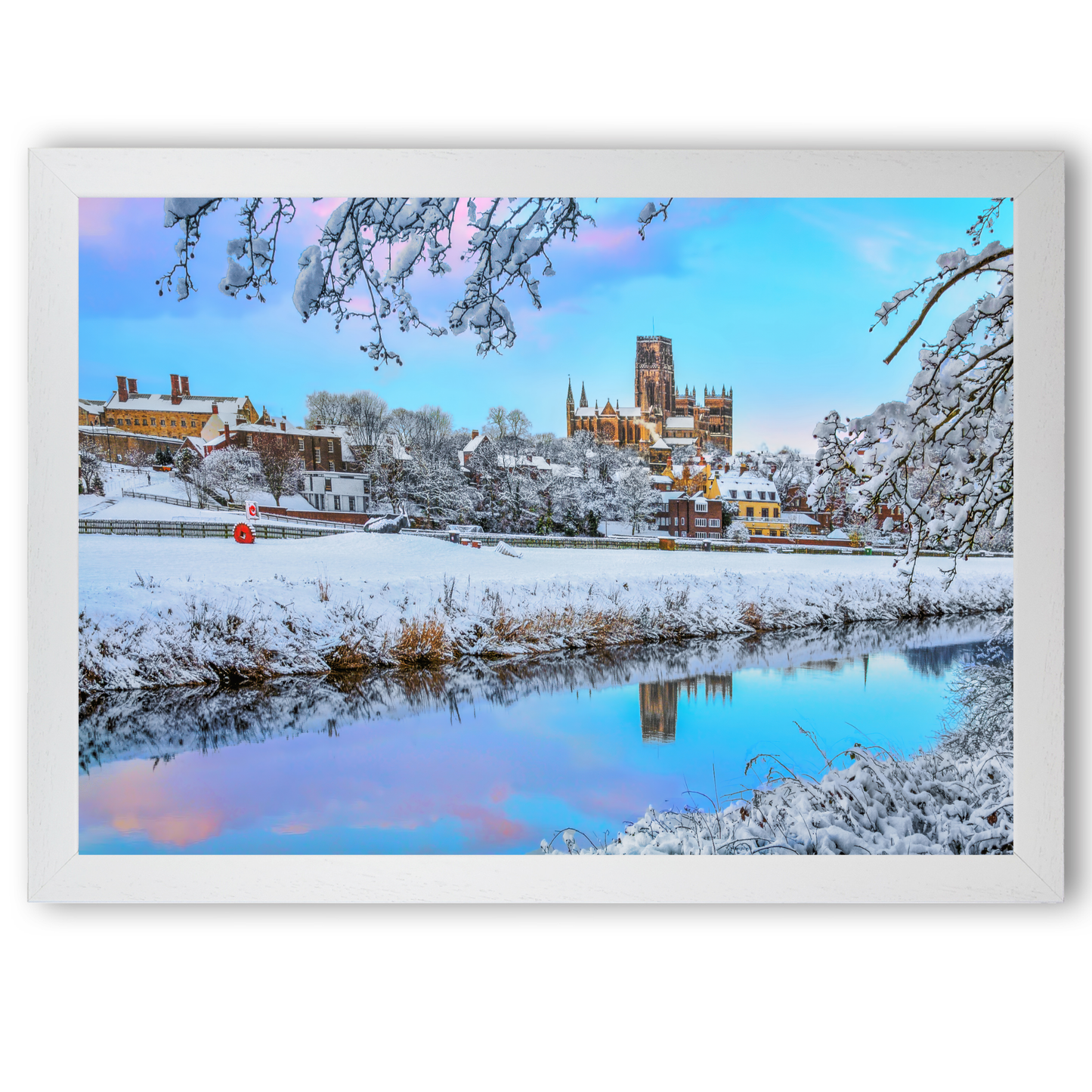 A Bright Snowy Afternoon in Durham by Steven Robinson