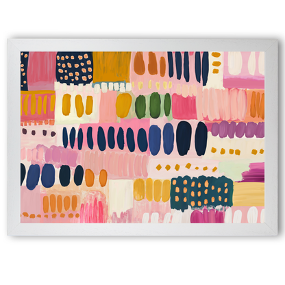Colourful Abstract Painting Daubs by Print Punk Studio