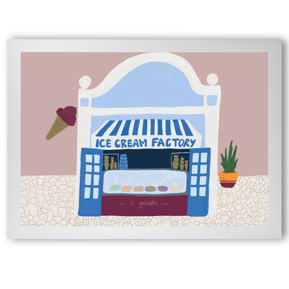 Ice Cream Factory by Alix Campbell Art