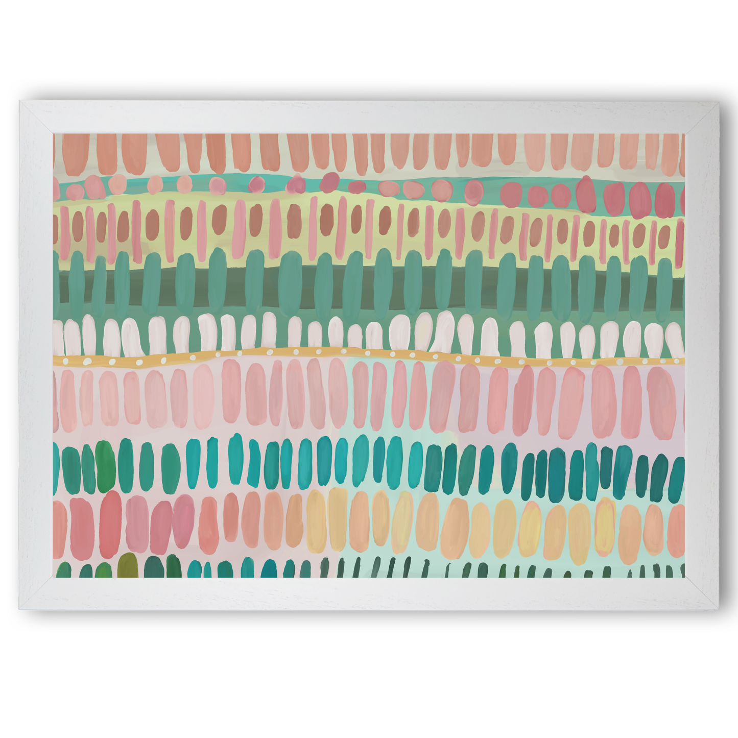 Boho Abstract Painting Daubs by Print Punk Studio