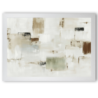 Cubist Block Abstract by Chromatic Storm Studio