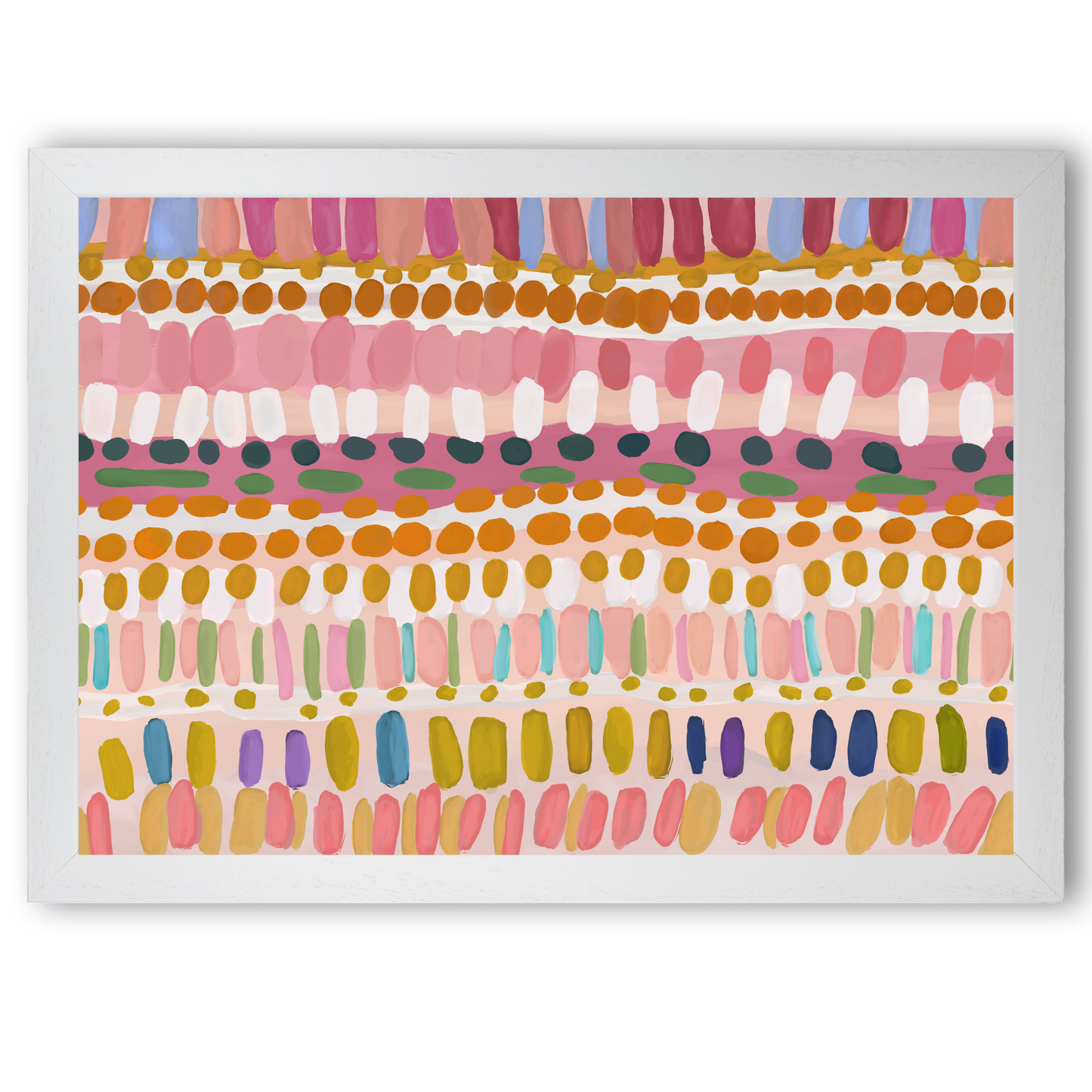 Colurful Painting Brush Dabs by Print Punk Studio