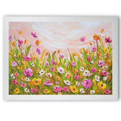 Blush Meadow Sunset by Olga Tkachyk