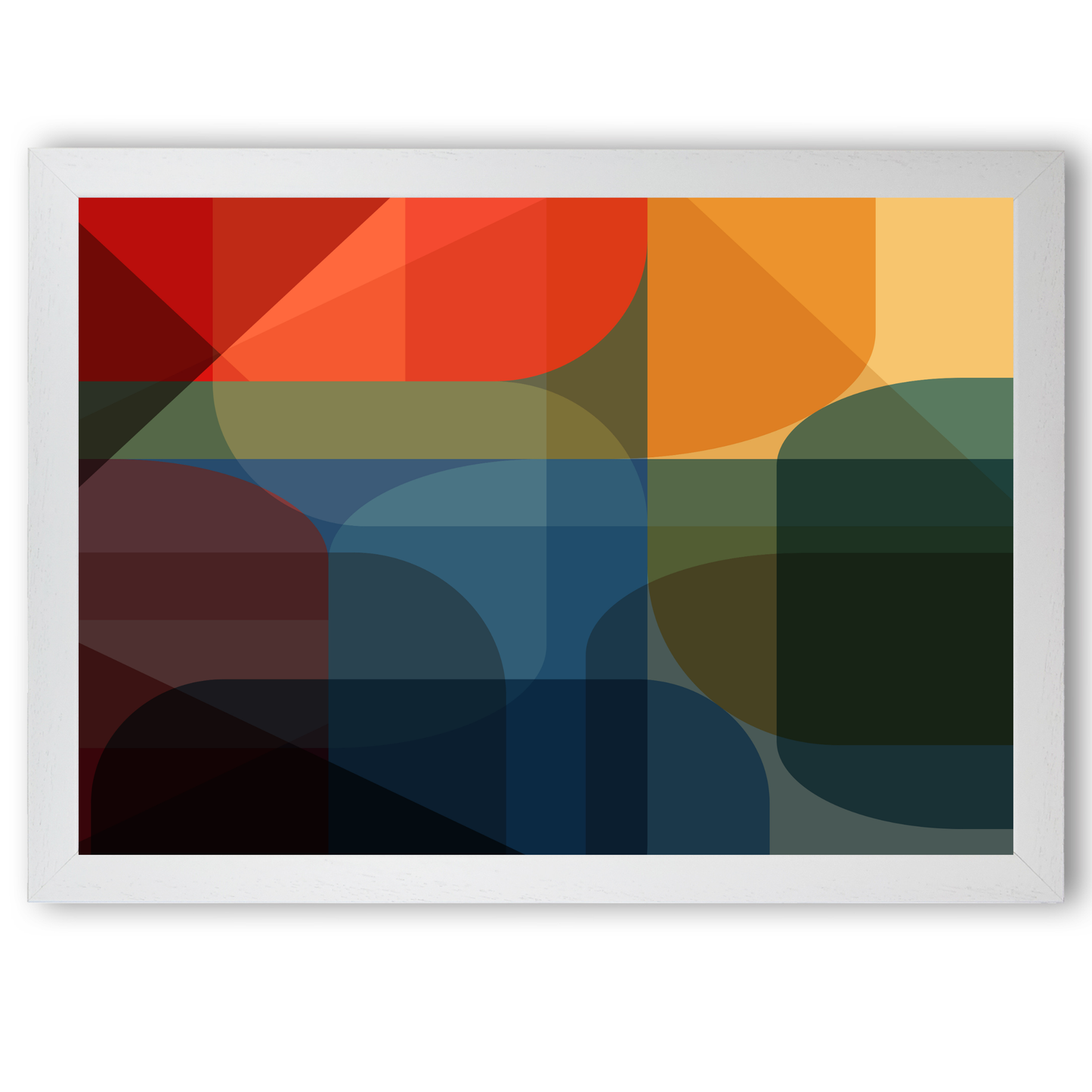 Colurful Modern Geometric Print by Print Punk Studio