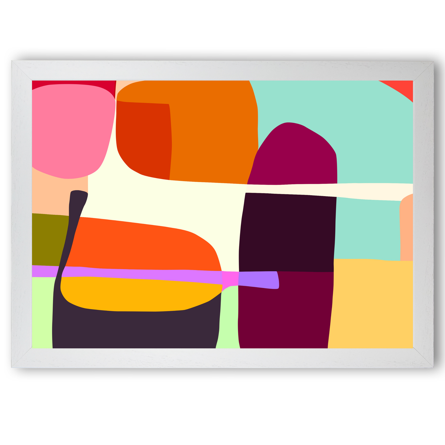 Bold Modern Shapes Print by Print Punk Studio
