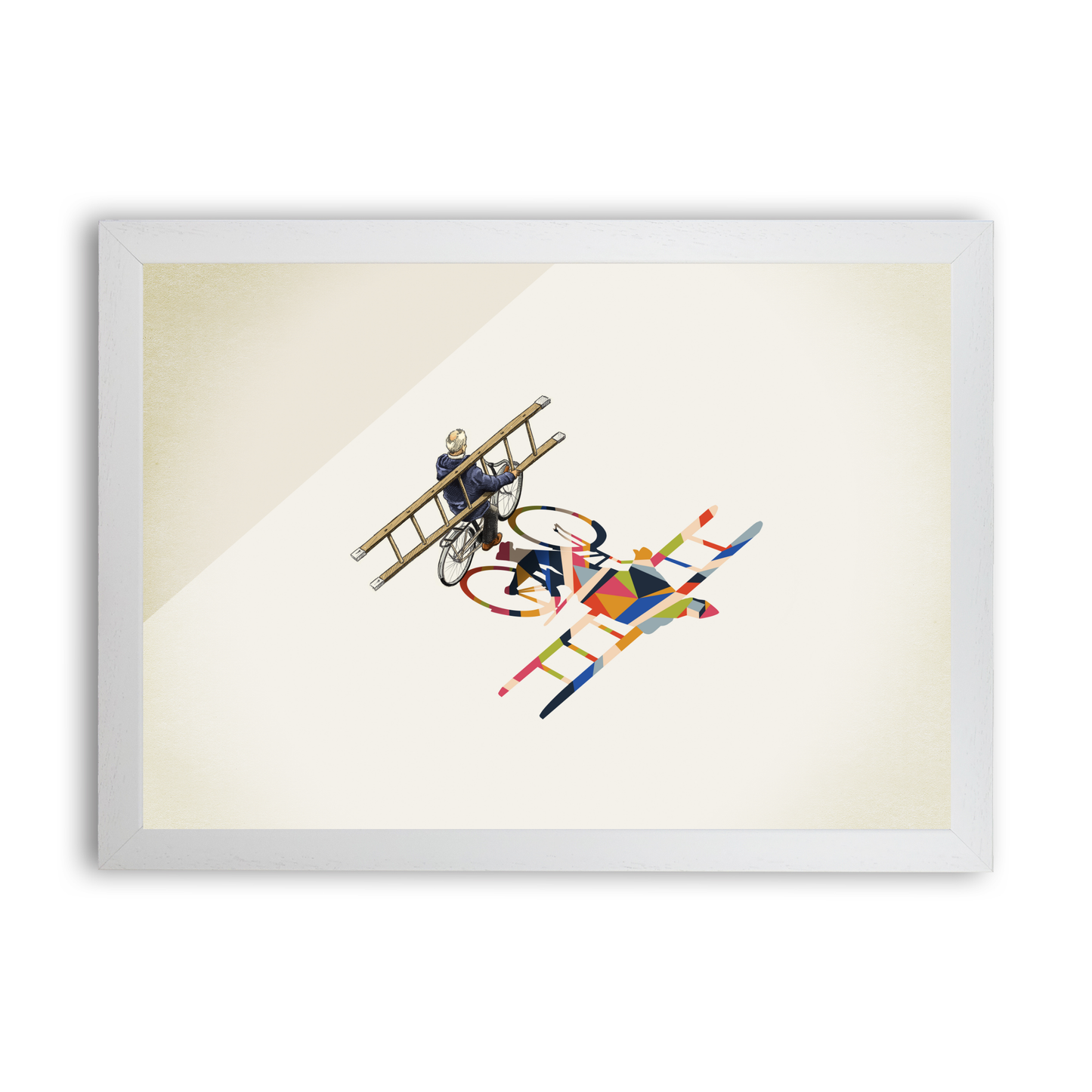 Walking Shadow Bicyclist  by Jason Ratliff