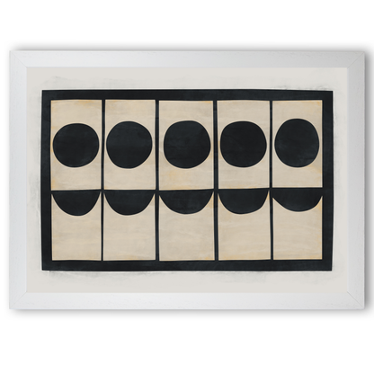 Cool Black Abstract Painting Print by Print Punk Studio