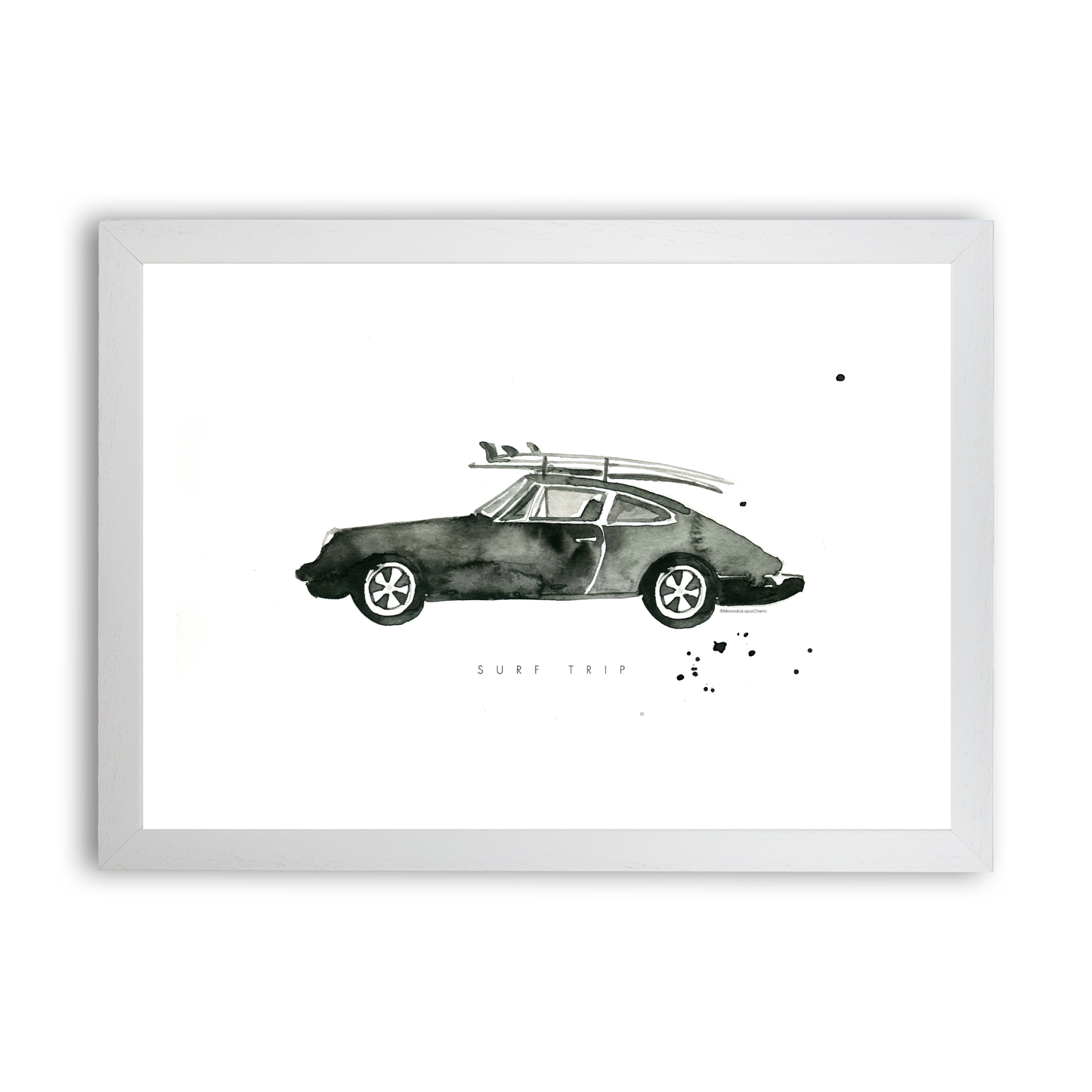 Surf Trip Porsche by Mercedes Lopez